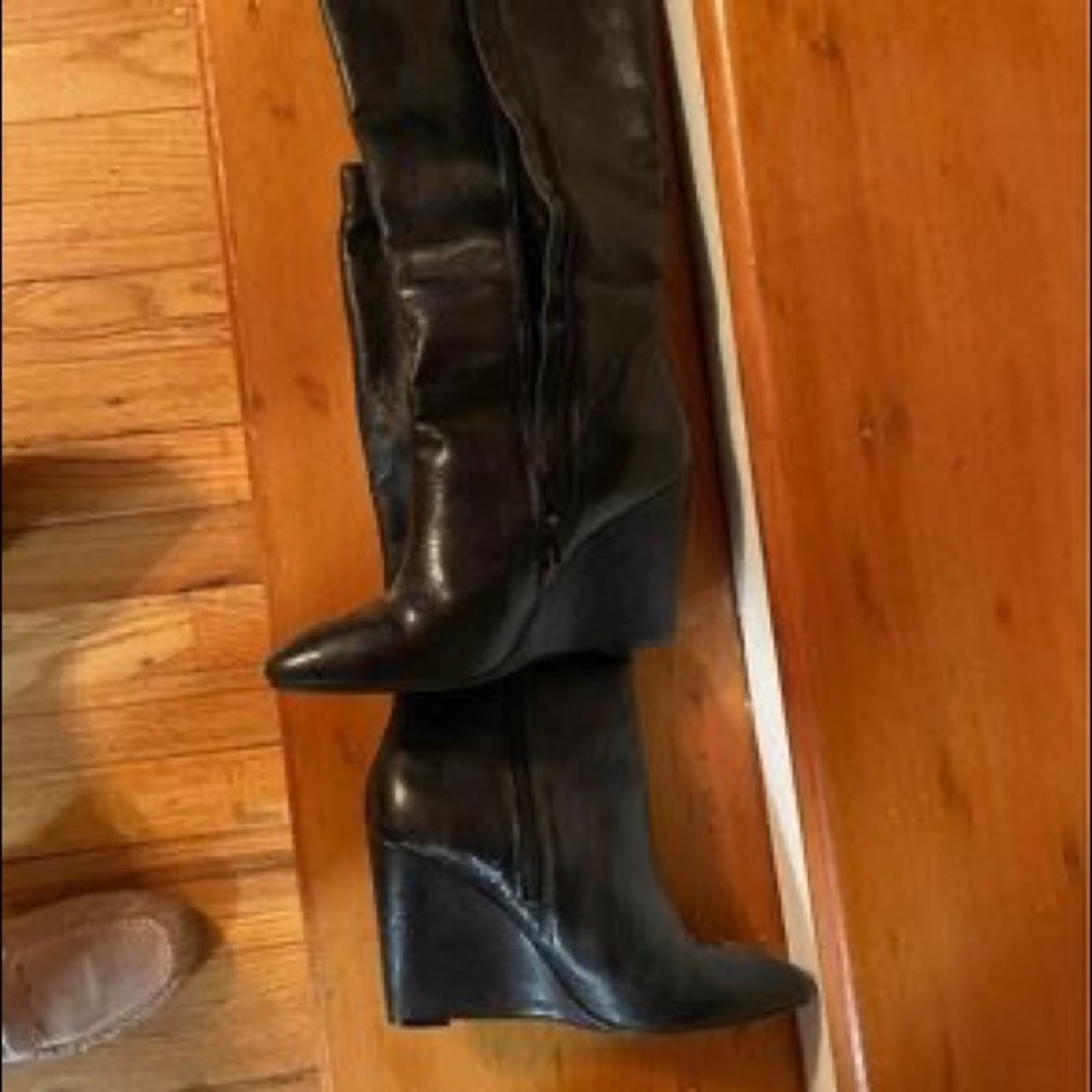 Steve Madden leather boot heels